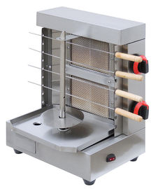 Porcellana Piccolo creatore della macchina di Shawarm di kebab della griglia del BBQ del gas dell'acciaio inossidabile con gli spiedi orizzontali fornitore